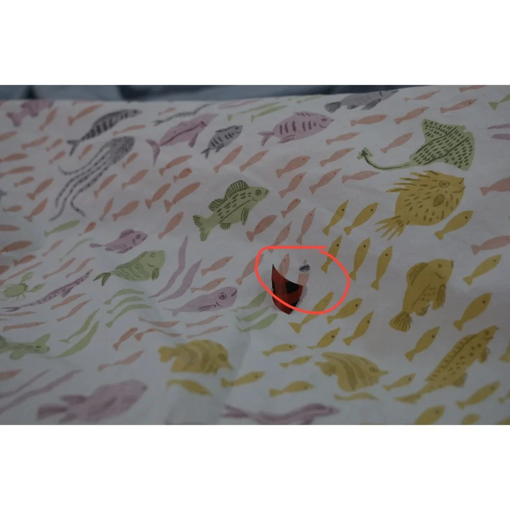 West Elm‎ Kids Crib Fitted Sheet 100% Organic Cotton Sea Creatures Print